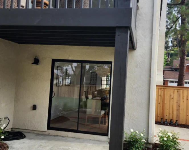 outdoor view of residential deck